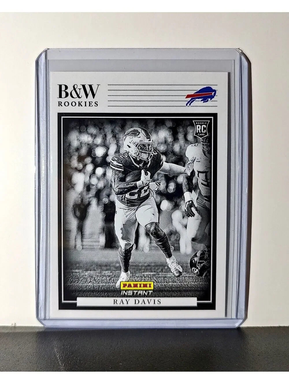 Ray Davis 2024 Panini NFL #10 Black & White Rookies Card Buffalo Bills 1 of 680